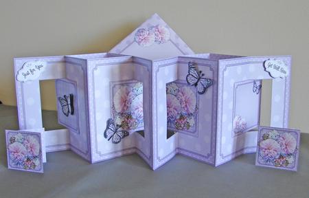 3D Butterfly Bouquet Accordion Swing Card by Carolyn Norris