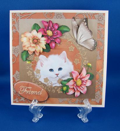 Dahlias and Puss for Lots of Occasions by Carolyn Norris