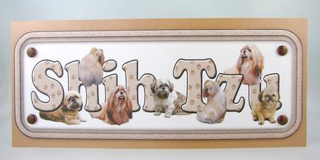 Shih Tzu Name Sign by Carolyn Norris