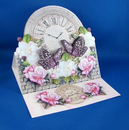 Mini Kit Over the Edge Vintage Clock by Carolyn Norris
