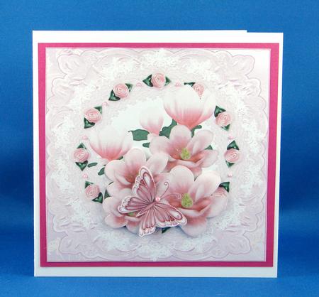 Stunning Pink Magnolia's Topper by Carolyn Norris