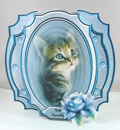 Porcelain Kitten Popout Card Kit by Carolyn Norris