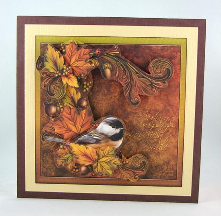 Autumn's Smile 5x5 Inch Step by Step Card by Carolyn Norris