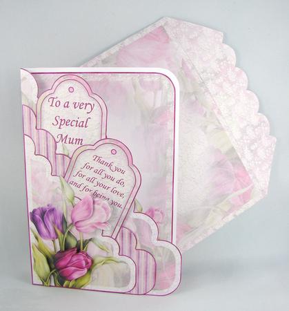 Tulips Scallop Pocket Card Kit by Carolyn Norris
