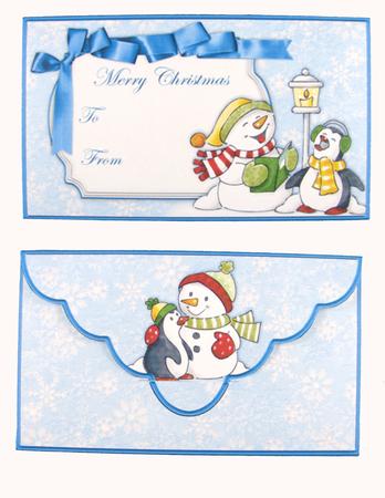 Carolling Polar Pals Christmas Money Wallet by Carolyn Norris