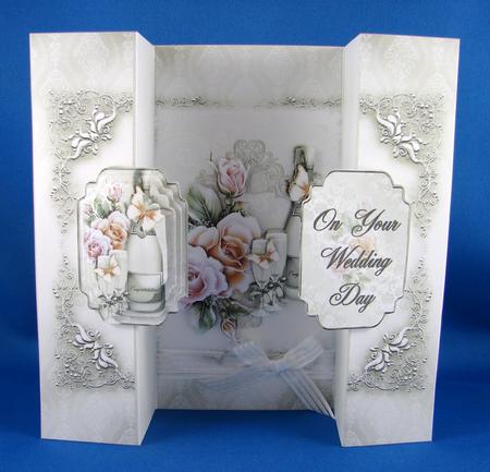 Silver Wedding or Anniversary Double No Holes Fold by Carolyn Norris