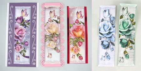 Roses & Butterflly Bookmarks by Carolyn Norris