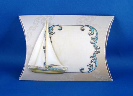 Sailing Boat Pillow Box by Carolyn Norris