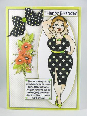 Foxy Mama Loves Her Curves Quick Card by Carolyn Norris