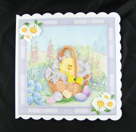 Easter Chick Topper & Decoupage by Carolyn Norris