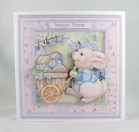 Easter Bunny Delivery 8x8 Mini Kit & Decoupage by Carolyn Norris