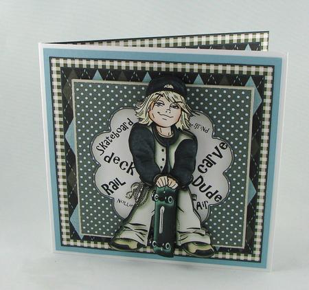 Skateboarding! Card Front Kit by Carolyn Norris