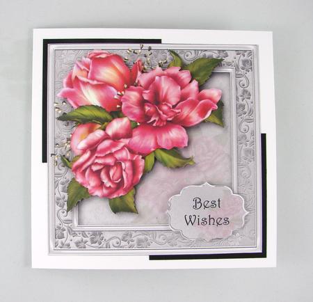 Gorgeous Glory Roses 8x8 Quick Topper by Carolyn Norris