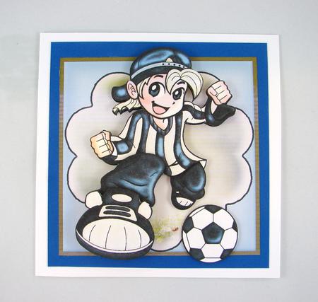 Football Crazy! Card Front Kit by Carolyn Norris
