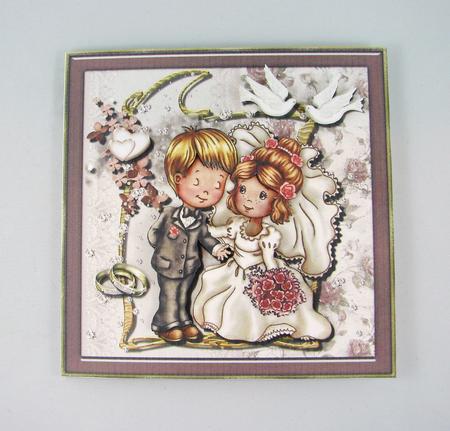 Wedded Bliss Card Topper 2 by Carolyn Norris