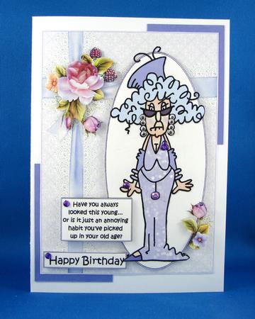 Stella Looking Young Quick Card by Carolyn Norris