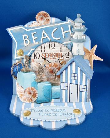 Time to Relax, Time to Enjoy - 3D Easel Card Kit by Carolyn Norris