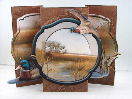 Mallard Ducks Pop Out Card by Carolyn Norris