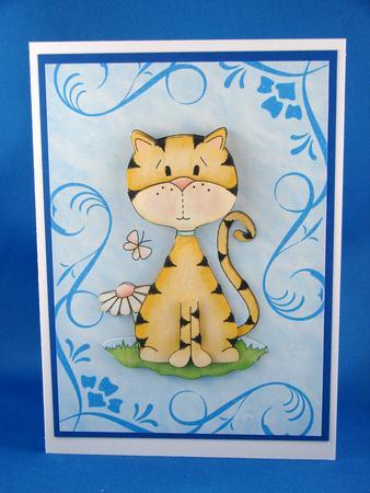Katz 5, A5 Step by Step Card by Carolyn Norris