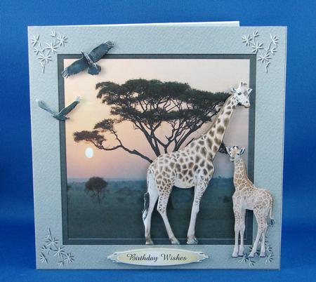 Wild Animals 1 Quick Card Topper by Carolyn Norris
