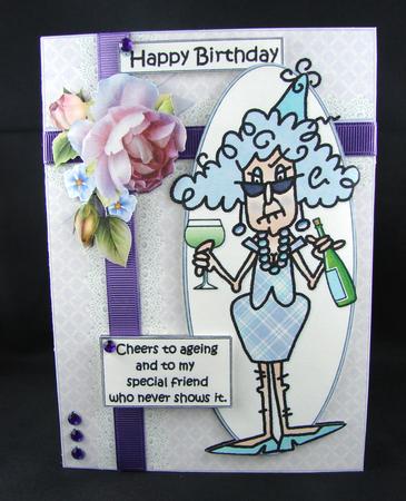 Stella Cheers to Ageing Quick Card by Carolyn Norris