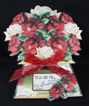 Hand-tied Bouquet - Romantic Roses - Mini Kit by Carolyn Norris