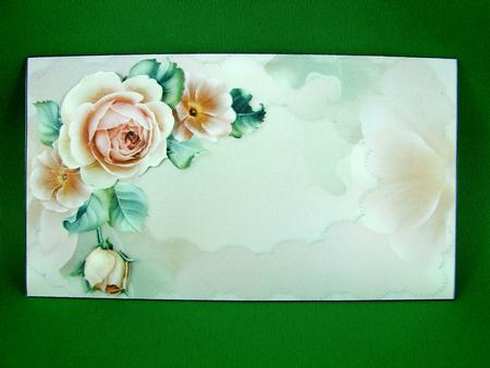 Creamy Pink Roses Money Wallet by Carolyn Norris