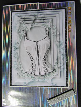 Just Beautiful White Basque in Ornate Frame, A4 by Carolyn Scattergood