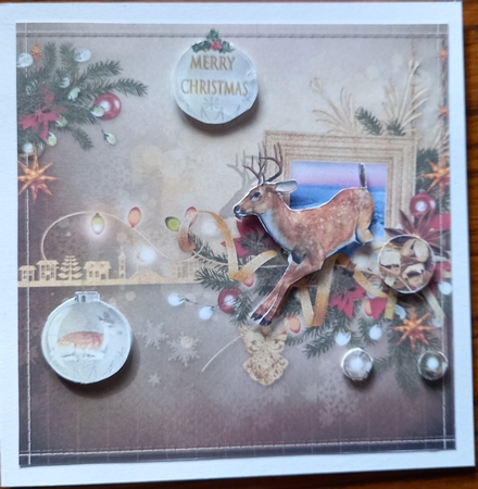 christmas fawn by Carolynne Barratt