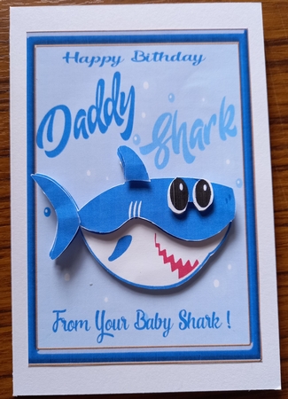 Birthday Daddy Shark by Carolynne Barratt