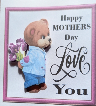 Mothers day bear by Carolynne Barratt