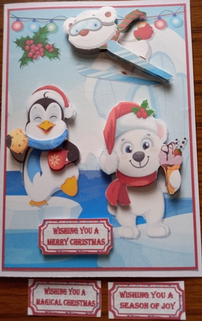 Christmas on ice 5x7 by Carolynne Barratt