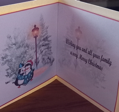 Insert Christmas time  6 card insert by Carolynne Barratt