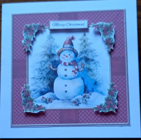 Cute Snowman Holiday Topper (Card Two) by Carolynne Barratt