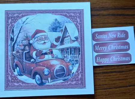 Santas new ride card front 1 by Carolynne Barratt