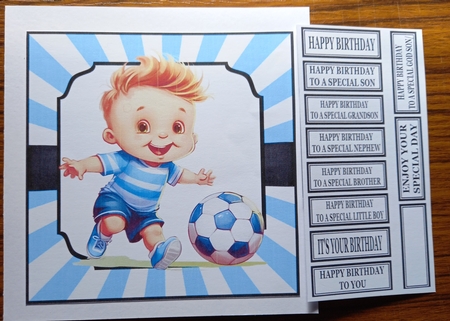A BOY IN BLUE-FOOTBALL by Carolynne Barratt