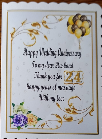 ANNIVERSARY  CHOICE OF YEARS by Carolynne Barratt