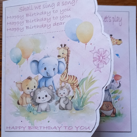 BIRTHDAY FUN TIME FRONT AND BACK by Carolynne Barratt