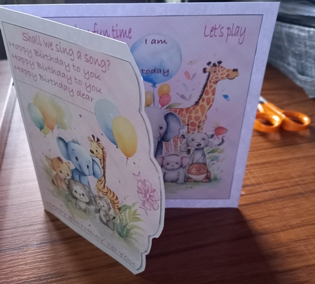 BIRTHDAY FUN TIME FRONT AND BACK by Carolynne Barratt