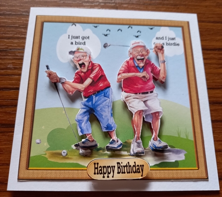 RACEYOU TO THE NEXT HOLE by Carolynne Barratt
