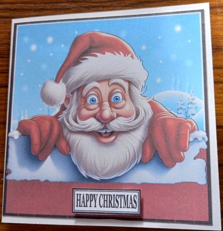 CHRISTMAS PEEKING SANTA 2 by Carolynne Barratt