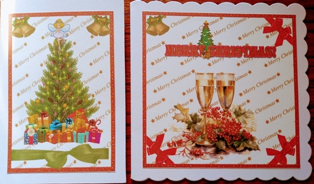 TWO CHRISTMAS TOPPERS by Carolynne Barratt