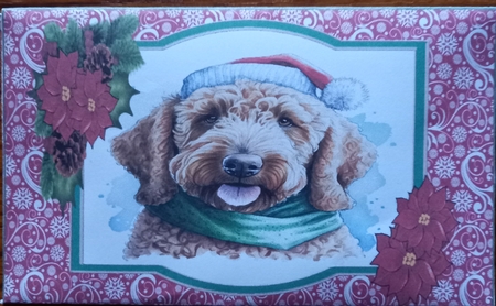 A Golden Doodles Christmas - Money Wallet by Carolynne Barratt