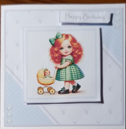 A Little Girl and Her Dolly #2 by Carolynne Barratt