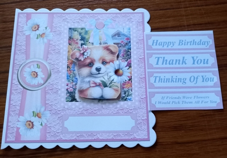 Sending flowers panel card front 6 by Carolynne Barratt