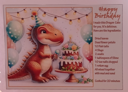 I MADE A DRAGON CAKE FOR YOU by Carolynne Barratt