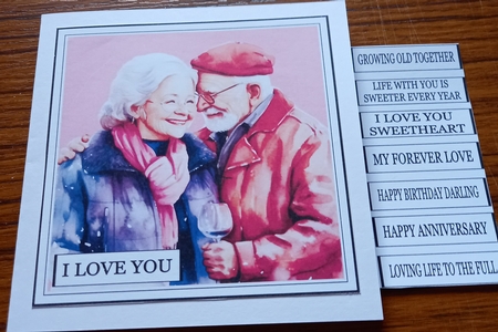 I LOVE YOU ELDERLY COUPLE by Carolynne Barratt