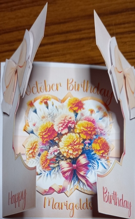  October Birthday Flowers by Carolynne Barratt