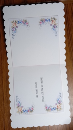 Insert for Female 6 Birthday card 3 by Carolynne Barratt