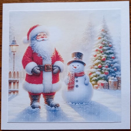 Santa and Snowman No.4 by Carolynne Barratt